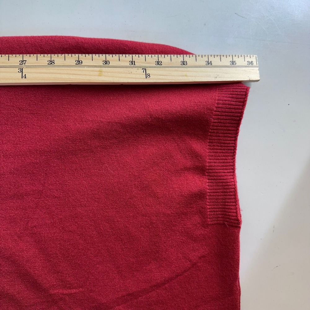 Variations Red Cowl Neck Poncho Sweater Pockets S/M Lagenlook Boho NEW W TAGS - Picture 8 of 9